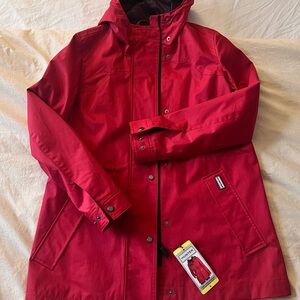 Hunter Red Trench Coat